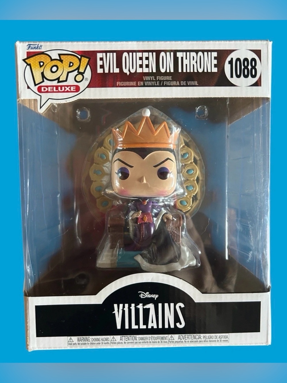 FUNKO POP! DELUXE: Disney Villains: Evil Queen on Throne 1088
